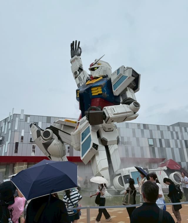 万博ブログ番外編！ガンダム前の写真が届きました〜！