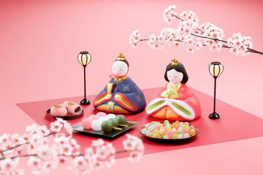 ひな人形は幸せな結婚を願う象徴！ちょうど社内でも？！
