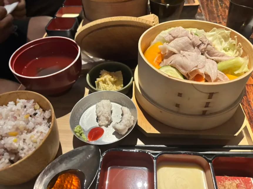 お野菜たっぷりせいろ蒸しランチ🥬🍠🥕