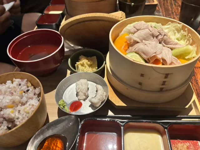 お野菜たっぷりせいろ蒸しランチ🥬🍠🥕